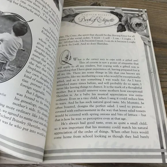 Hyacinth Bucket Humor Books Set of 2 Book of Etiquette & Hectic Social Calendar - Picture 7 of 11
